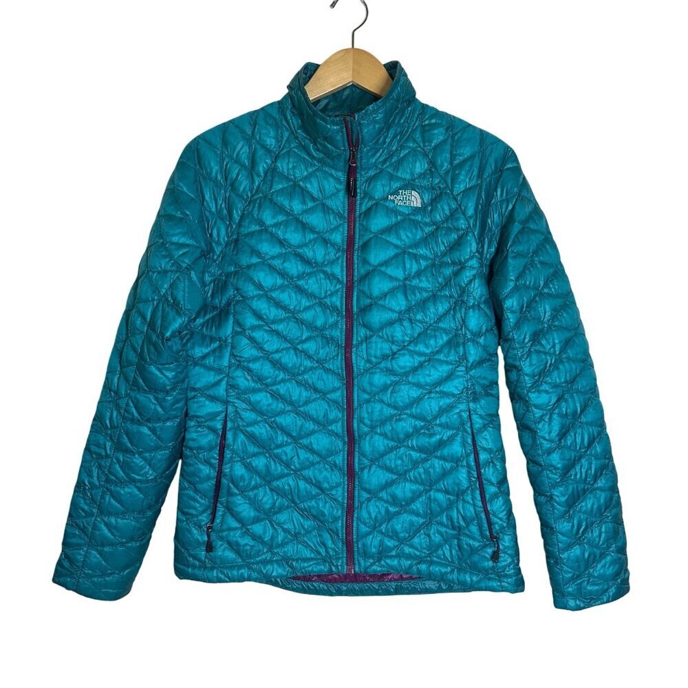 The North Face Thermoball Full Zip Quilted Jacket Womens Size M Water Repellent